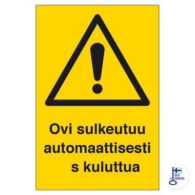Uks sulgub automaatselt _ sekundi pärast Uks sulgub automaatselt _ sekundi pärast
