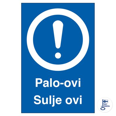 Tulekustuti uks, Sulge uks Tulekustuti uks, Sulge uks