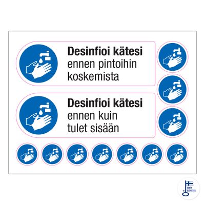 Desinfitseeri käed - leht Desinfitseeri käed - leht