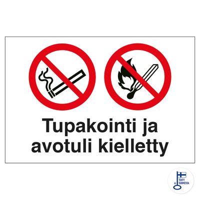 Suitsetamine ja avatud tuli keelatud Suitsetamine ja avatud tuli keelatud