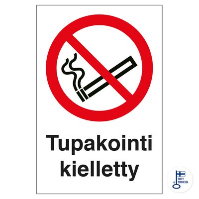 Suitsetamine keelatud (sümbol + tekst) Suitsetamine keelatud (sümbol + tekst)