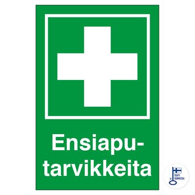 Esmaabi märk, esmaabitarbed Esmaabi märk, esmaabitarbed