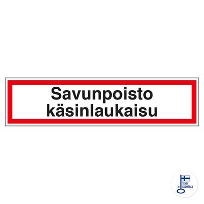 Suitsu eemaldamine käsitsi käivitusega Suitsu eemaldamine käsitsi käivitusega
