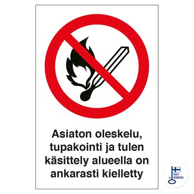 Ebasobiv viibimine, suitsetamine ja tule käsitlemine... Ebasobiv viibimine, suitsetamine ja tule käsitlemine...