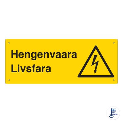 KP Hengenvaara-Livsfara (horisontaalne) 300x120ALU
