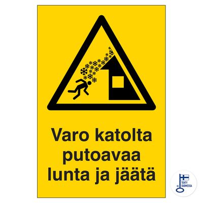Ole ettevaatlik katust kukkuva lume ja jää suhtes Ole ettevaatlik katust kukkuva lume ja jää suhtes