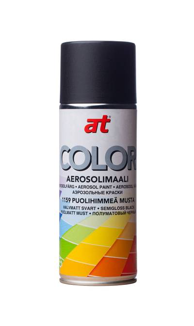 Aerosoolvärv poolmatt must 520ml