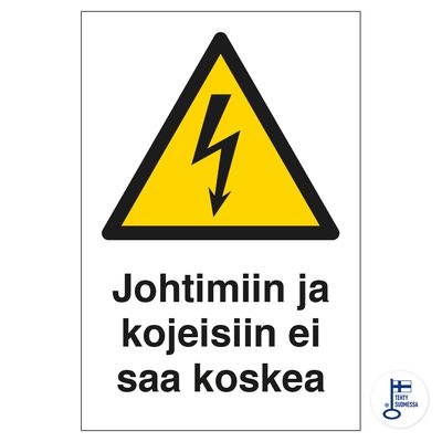 Juhtmeid ja seadmeid ei tohi puudutada Juhtmeid ja seadmeid ei tohi puudutada