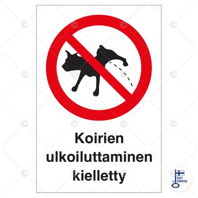 Koerte jalutamine keelatud Koerte jalutamine keelatud