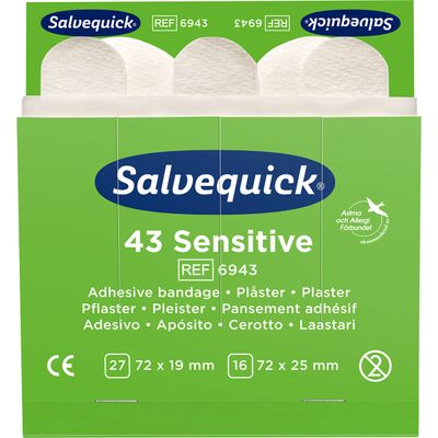 Salvequick kiudkangasplaaster (6 x 43 tk)