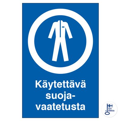 Kasutamiseks kaitseriietust Kasutamiseks kaitseriietust