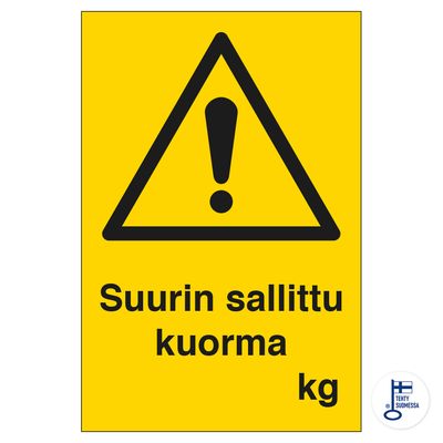 Lubatud maksimaalne koormus Lubatud maksimaalne koormus
