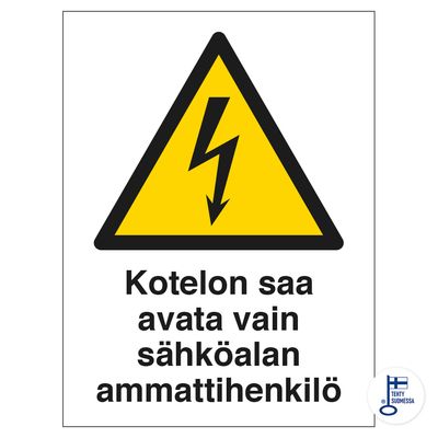 Korpust tohib avada ainult elektriala spetsialist Korpust tohib avada ainult elektriala spetsialist