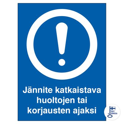 Voolu tuleb hoolduse või paranduste ajal katkestada... Voolu tuleb hoolduse või paranduste ajal katkestada...