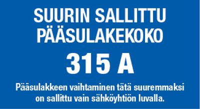 Kaitsme kleebisleht 315A Kaitsme kleebisleht 315A