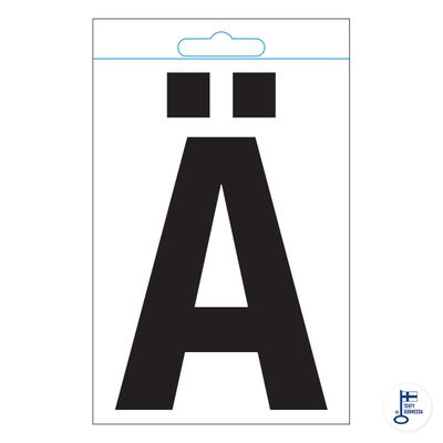 Lahtine täht Ä kleebis 100 mm