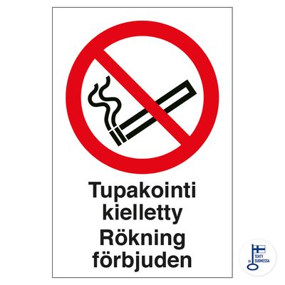 Suitsetamine keelatud - Rökning förbjuden