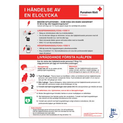 Juhised elektrilöögi korral SE Juhised elektrilöögi korral SE