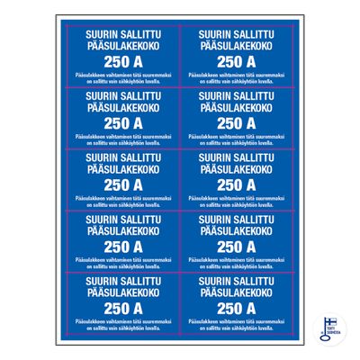 Sulavkleepleht 250A