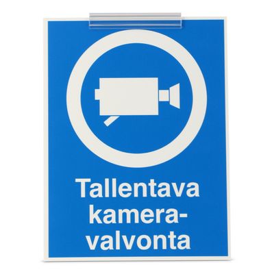 Kilp kinnitusriba juhis- ja turvasiltidele 75 x 20 mm mööda seina