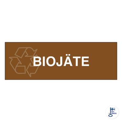 Jäätmekonteineri kleebis Biolagunev jäätmed Jäätmekonteineri kleebis Biolagunev jäätmed