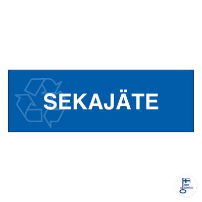 Segajäätme konteineri märk Segajäätme konteineri märk