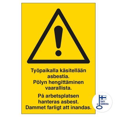 Töökohal käsitletakse asbesti... Töökohal käsitletakse asbesti...