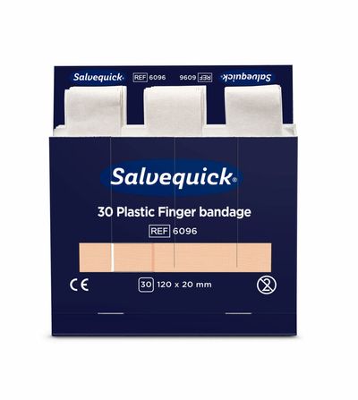 Salvequick plastplaaster, pikk teip 6x30 tk Salvequick plastplaaster, pikk teip 6x30 tk